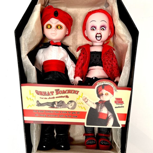 Living Dead Dolls Great Zombini & Viv Tower Records Set Exclusive - Picture 1 of 3